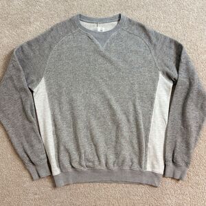 Shades Of Grey Micah Cohen Baseball Sweater Sweatshirt‎ Gray white Large
